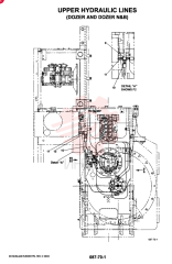 HYD LINES, UPPER DOZER, QTY-F1: F1, QTY-F2: - YM03HU0003F1 (1)