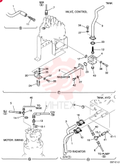 UPPER HYDRAULIC LINES (N&B) YM32H00003F2 (2)