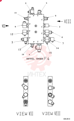 CONTROL LINES, BLOCK (PT STD), QTY-F1: F1, QTY-F2: -, QTY-F3: -, QTY-F4: - YM64HU0005F1 (2)