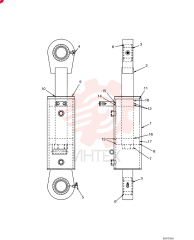CYLINDER,Double Acting, 50.8mm Rod, 127mm Stroke