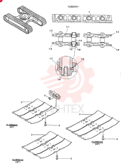 CRAWLER TRACK ASSY 24100J20769F1