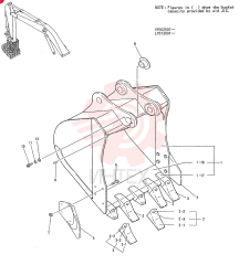 BUCKET ASSY. 0. 57M3