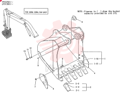 BUCKET ASSY, 0. 57M3
