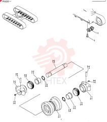 ROLLER ASSY, TRACK, Serial Range: YP002301-YP002341