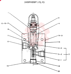 VALVE ASSY, RELIEF 2436R1639F1