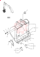 BUCKET ASSY, 0.7M3