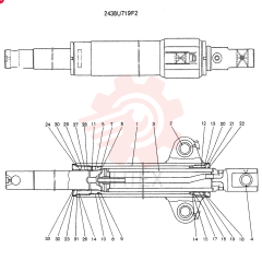 Схема (SK200) - MARK V EXCAVATOR BTW YN018001 - YN022848 (ANZ) (1/98-12/03) 2438U719F2