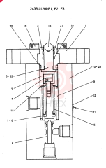 Схема (SK200) - MARK V EXCAVATOR BTW YN018001 - YN022848 (ANZ) (1/98-12/03) 2436U1200F1