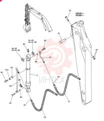 Схема (SK200) - MARK V EXCAVATOR BTW YN018001 - YN022848 (ANZ) (1/98-12/03) YN01V00004F1 (3)