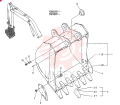 BUCKET ASSY, 0. 9M3