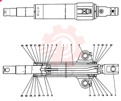 CYLINDER ASSY, CLAMSHELL 2438U1011F1