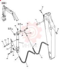Схема (SK200) - MARK V EXCAVATOR BTW YN018001 - YN022848 (NA) (1/98-12/03) YN01V00004F1 (3)