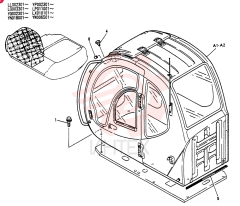 Схема (SK200) - MARK V EXCAVATOR BTW YN018001 - YN022848 (NA) (1/98-12/03) YN02C00004F1