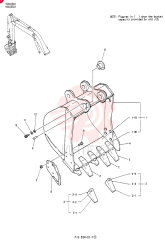 BUCKET ASSY, 0. 72M3 YN61B00040F1