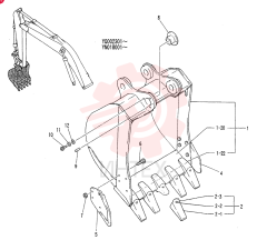 BUCKET ASSY. 0.6M3