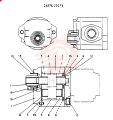 HYDRAULIC PUMP 2437U392F1