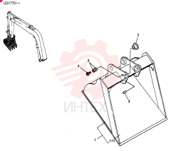 BUCKET ASSY, SCRAPER LE61B00021F1