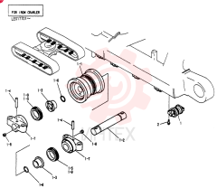 ROLLER ASSY. TRACK, Serial Range: LE017701-018838