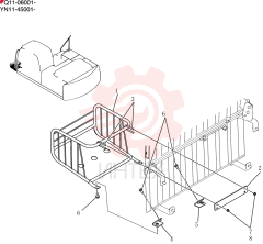 Схема (200-8) - EXCAVATOR S/N YN11-45001 - (1/06-12/09) YN01C00023F1