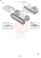 CRAWLER ASSY, RUBBER (For STD) PV61D00003F1