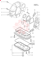 FLYWHEEL HOUSING & OIL SUMP 4TNE88-YBB