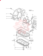 FLY WHEEL HOUSING & OIL PUMP (A) 4TNE88-YBC