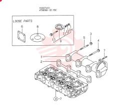 EXHAUST MANIFOLD (A) 4TNE88-YBC