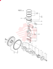 CRANK SHAFT & PISTON(A) 4TNE88-YBC