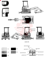 Схема (SK45SR-2) - COMPACT EXCAVATOR ASN PJ02-00101 (1/01-12/04)
