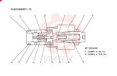 VALVE ASSY, RELIEF PH22V00008F1, F2