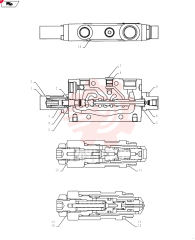 Схема (SK55SRX) - CRAWLER EXCAVATOR, ASN PS02-00101 - (NA) (10/11-12/13) PY64H00077F1 (4)