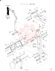 ARM ASSY, STD ARM ASSY, Serial Range: PX08001-PX08378