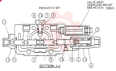 HYDRAULIC VALVE PW30V01016F1
