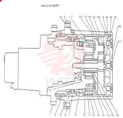 HYDRAULIC MOTOR PW15V01008F1