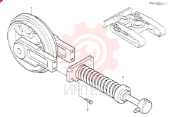 IDLER ASSY,   CRAWLER PW52D00004F2