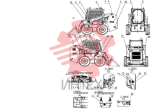Комплектующие погрузчика (часть1) 34C1466 004