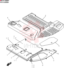 Схема (30SR) - CRAWLER EXCAVATOR - PW14-45964 - (1/03-12/04) PW03M00115F1