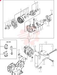 ALTERNATOR,12V, 55 Amp