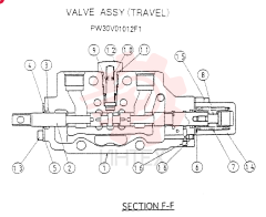 VALVE ASSY (TRAVEL) PX30V01012F1