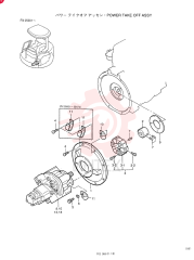 POWER TAKE-OFF ASSY (PUMP INSTAL), APPLICABLE: (PX05001-05600)