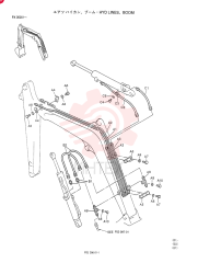 HYD LINES, BOOM PX42H00001F1