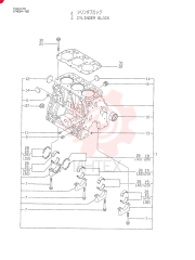 BLOCK ASSY, CYLINDER, 3TNE84-YBD: 1, LEV.: ., 3TNE82A-YBB: 1
