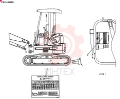 Схема (35SR-5 PX15-20658) - CRAWLER EXCAVATOR - PX15-20658 - (1/08-12/13) PX22T00081F2