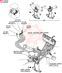 Схема (35SR-5 PX15-20658) - CRAWLER EXCAVATOR - PX15-20658 - (1/08-12/13) PW03H00039F1 (1)