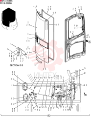 LH CAB DOOR PM51C00006F1%LD