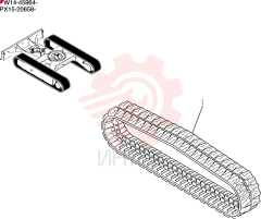 Rubber, Crawler Belt (std, 300w) (300w)