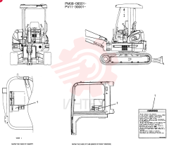 WARNING DECAL PE20T01028P1