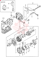 ALTERNATOR,12V, 55 Amp