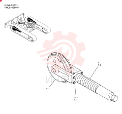 IDLER ASSY, CRAWLER PY52D00009F1