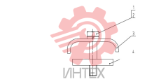 Узел зажима трубы (часть2) 09C0375 001